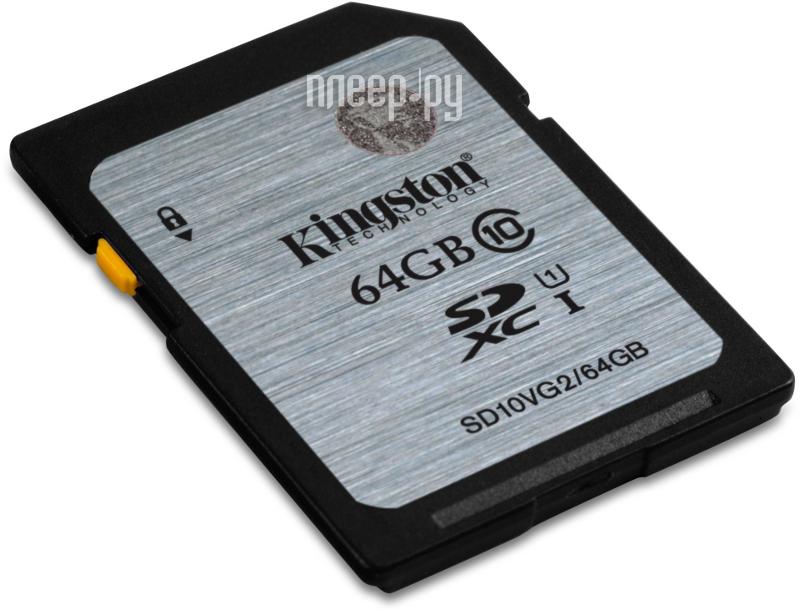 SD 64 Gb Kingston Class SDXC 10 UHS-I (SD10VG2/64GB)