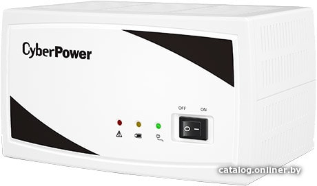 Инвертор CyberPower SMP 750EI Smart 750ВА/375Вт 12В LED (1 EURO) (1шт.х12В) ЗУ: 15А