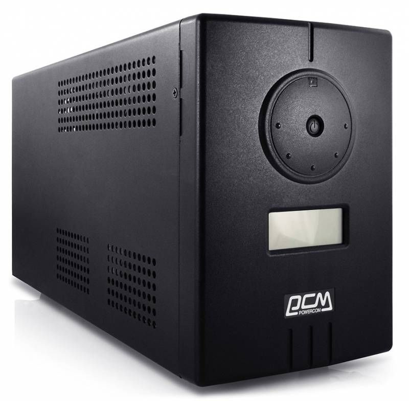 Источник бесперебойного питания PowerCom INF-1100 под внешние АКБ Smart 1100ВА/770Вт 24В LCD (2 EURO) (2шт.х12В) ЗУ: 15А