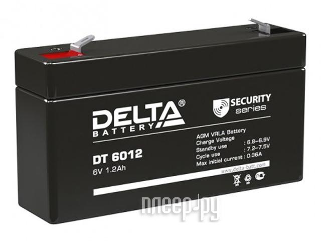 UPS Аккумулятор  Delta DT 6012 6V/1.2Ah 97/24/58, 0.32кг,  F1