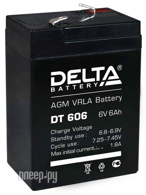 UPS Аккумулятор   Delta  DT 606 6V/6.0Ah 70/47/107, 0.9кг, 5 F1