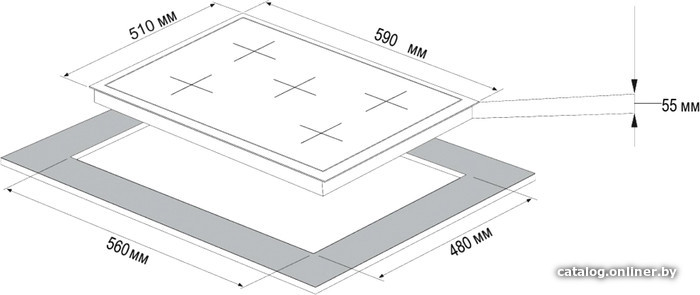 Варочная панель Korting HG 697 CTW