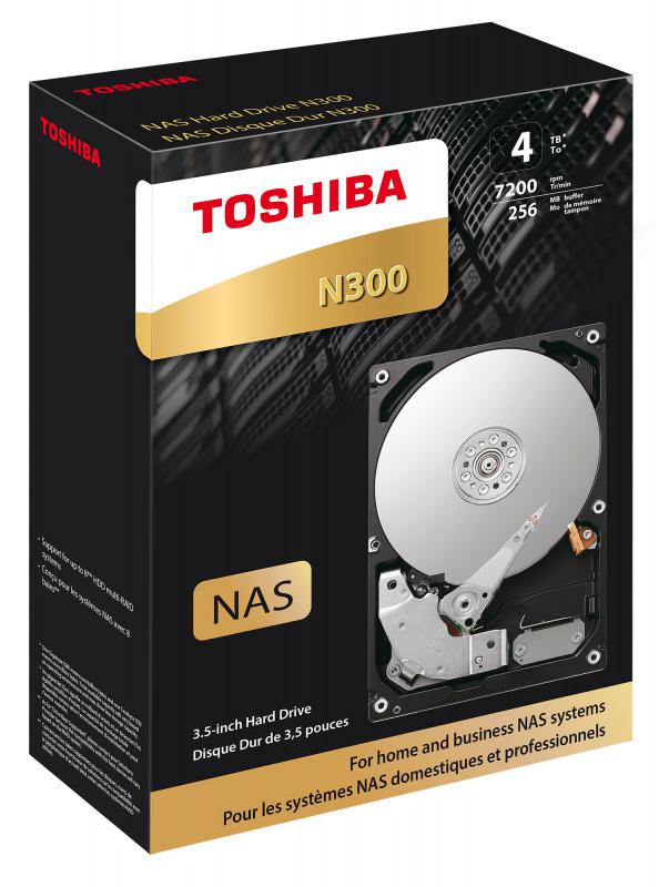 HDD 3.5" SATA-III Toshiba 4TB N300 (HDWQ140EZSTA) 7200RPM 128Mb 6Gb/s