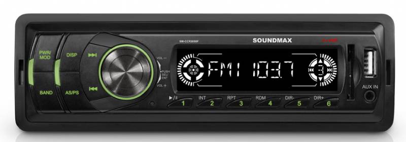 Автомагнитола Soundmax SM-CCR3050F (ЧЕРНЫЙ)\G