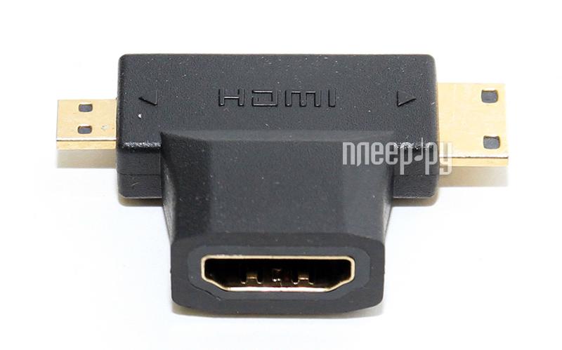 Переходник HDMI(а) - micro+miniHDMI(M) 5bites (HH1805FM-T)