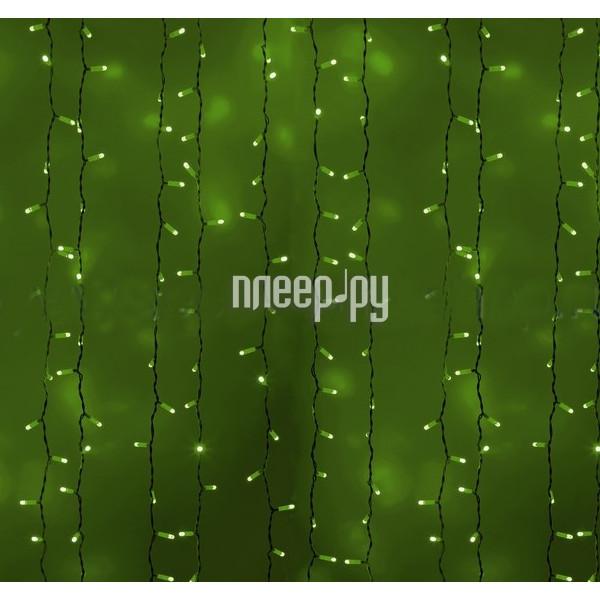 Новогодняя гирлянда Neon-Night Светодиодный Дождь 2x1.5m 360 LED Green 235-304