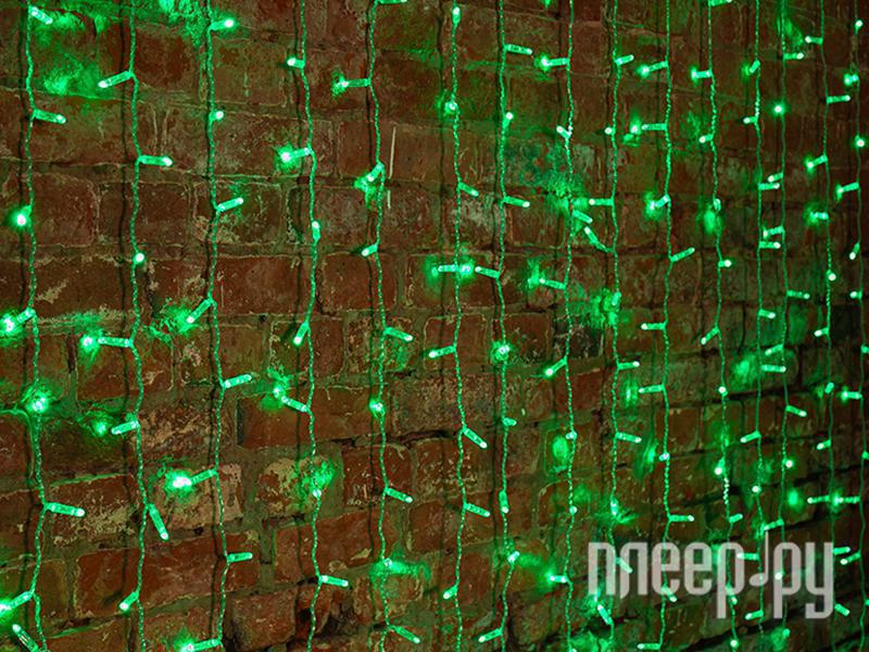 Новогодняя гирлянда Neon-Night Светодиодный Дождь 2.1.5m 192 LED Green 235-304-6