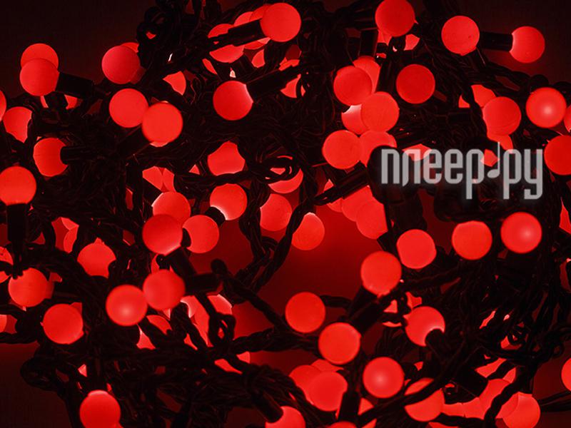 Новогодняя гирлянда Neon-Night Мультишарики 17.5mm 20m 200 LED Red 303-502