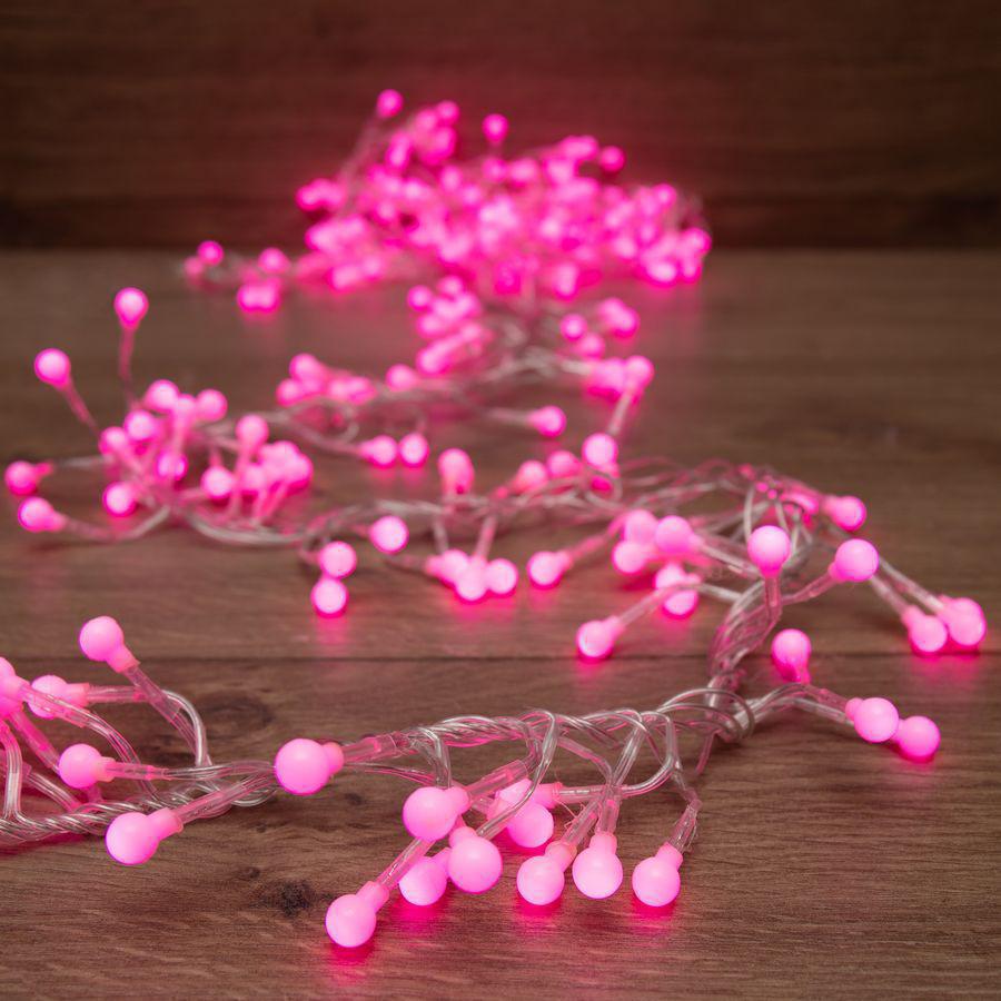 Новогодняя гирлянда Neon-Night Мишура LED 3m 288 LED Pink 303-607