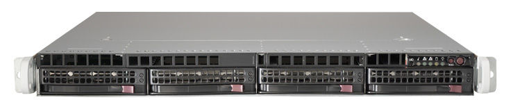Платформа Supermicro Server Platform 1U SYS-5018R-WR Single R3 (LGA 2011), 4x 3.5" Hot-swap SATA3, Dual port GbE LAN, 500W RPS