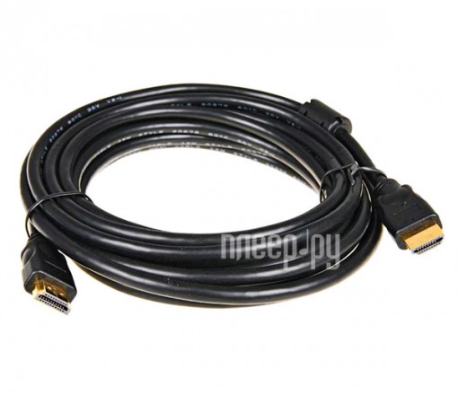 Кабель HDMI-HDMI 5 м 5bites (APC-014-050) HDMI 19M, HDMI 19M с ферритовыми кольцами