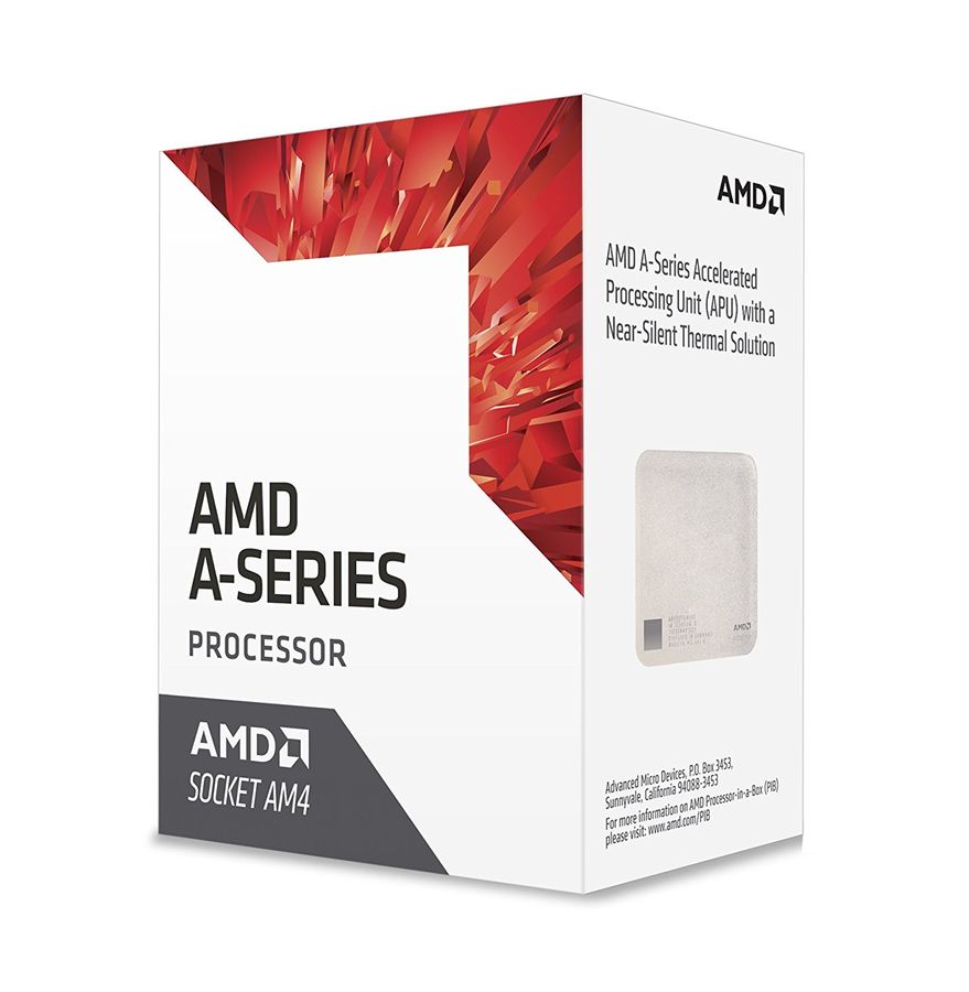 BOX CPU Socket-AM4 AMD A6-9500 (AD9500AGABBOX) (3.5/3.8GHz, 1Mb L2, 65W)