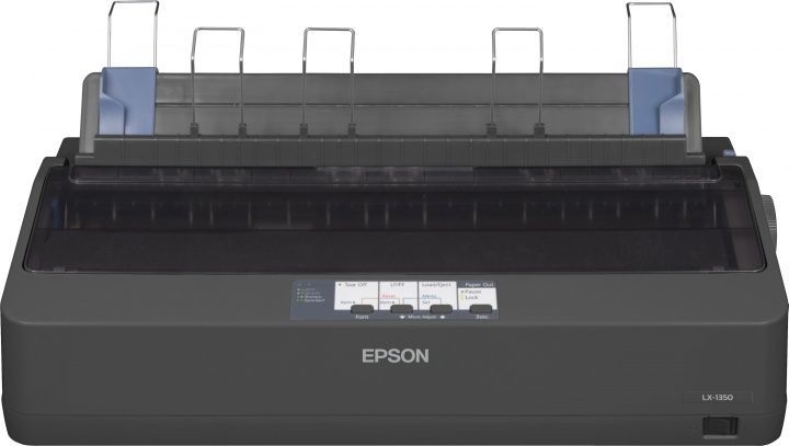 Принтер матричный Epson LX-1350 A3 9 pin (136 колонок) 128kb; Максимальная скорость до 357 cps (12 cpi) в режиме HSD; 1+4 копии; USB, LPT,COM; Высокая наработка на отказ (MTBF): 10 000 часов; ресурс печатающей головки: 400 млн. ударов на иглу; Самых экономичных принтеров в своем классе за счет повыш