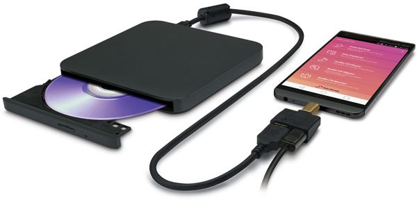 Привод External DVD±RW LG GP95NB70 Black (USB 2.0 Slim Drive, Лоток, Android Compatible, M-DISC, TV Connectivity) RTL
