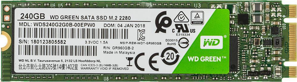 SSD M.2 WD 240Gb Green (WDS240G2G0B) RTL