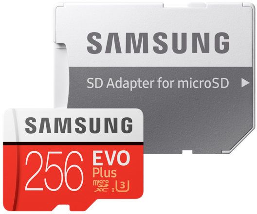 Micro SD 256 Gb Samsung Class 10 UHS-I (EVO Plus MB-MC256GA/RU) (Adapter SD) RTL