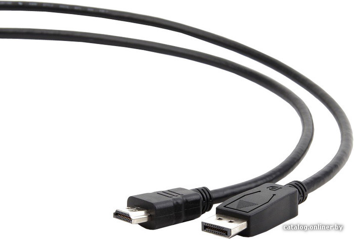Кабель DP- HDMI Gembird, 7.5м (CC-DP-HDMI-7.5M), 20M/19M,  экран, пакет, Black