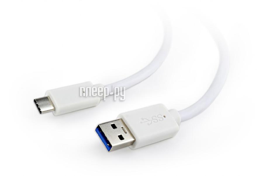 Кабель USB 3.0 -  USB 3.0 (Type-C) 1.8m Gembird (CCP-USB3-AMCM-6-W) White