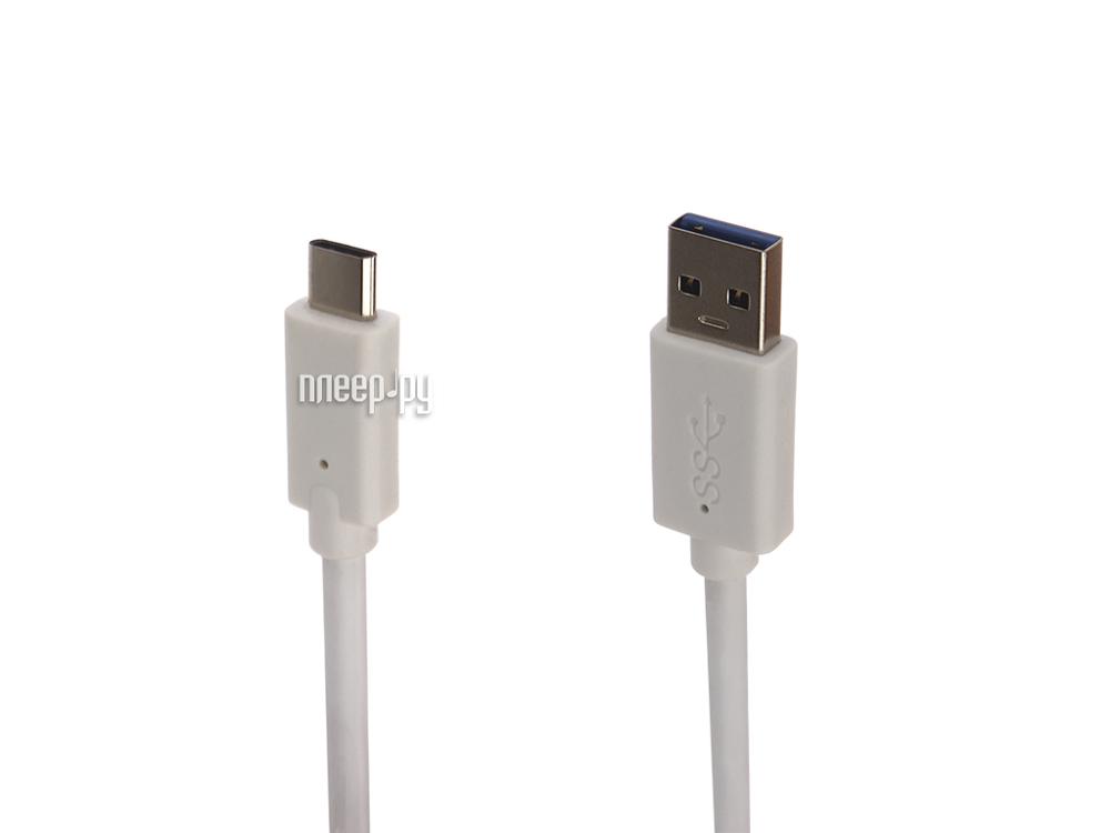Кабель USB 3.0 -  USB 3.0 (Type-C) 1.0m Gembird (CCP-USB3-AMCM-1M-W) White