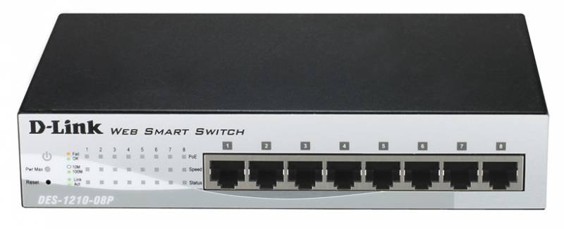 Switch D-Link DES-1210-08P/C2A 8-port