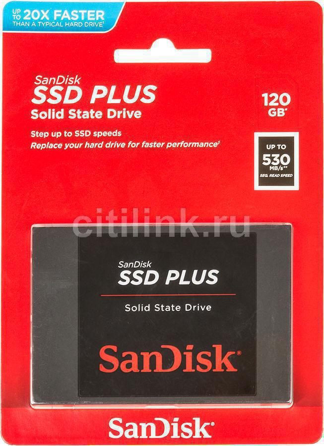 SSD 2,5" SATA-III SanDisk 120Gb SSD Plus (SDSSDA-120G-G27) RTL