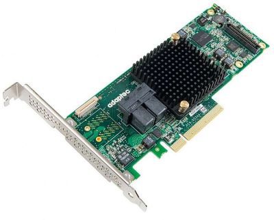 Контроллер SAS/SATA Microsemi Adaptec ASR-8805 SGL (2277500-R), PCIe 3.0 x8 LP, SAS/SATA 12G, RAID 0,1,1E,5,6,  8port (2*int SFF8643), Cache 1G