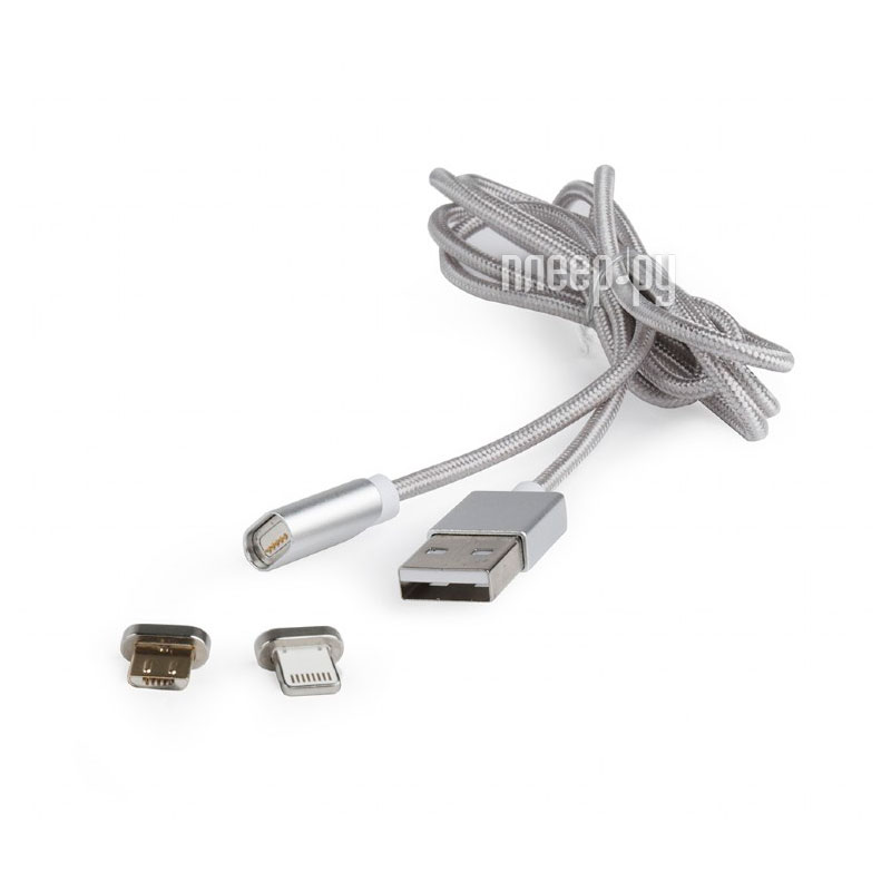 Кабель A-microB/AppleLightning 1,0m Gembird (СС-USB2-AMLM3-1M)