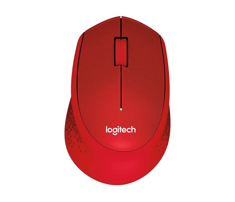 Mouse Wireless Logitech M330 Silent Plus (910-004911) Red, USB, RTL