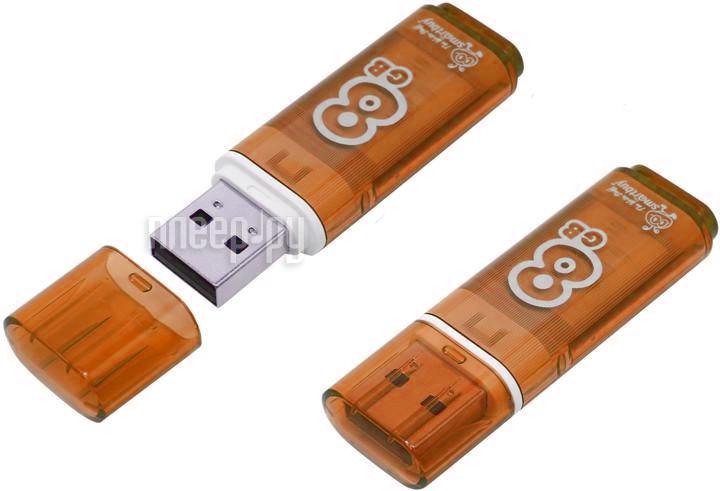 8 Gb USB3.0 SmartBuy Glossy Orange (SB8GBGS-Or)