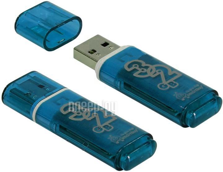 32 Gb SmartBuy Glossy Blue (SB32GBGS-B) USB 2.0