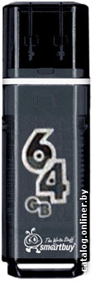 64 Gb SmartBuy Glossy Black (SB64GBGS-K), USB 2.0