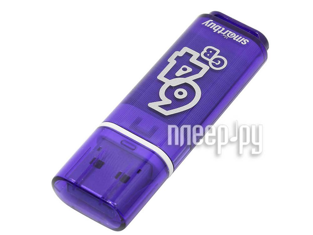 64 Gb USB3.0 SmartBuy Glossy Dark Blue (SB64GBGS-DB)