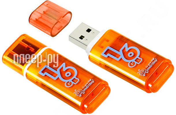 16 Gb SmartBuy Glossy (SB16GBGS-Or), Orange USB2.0