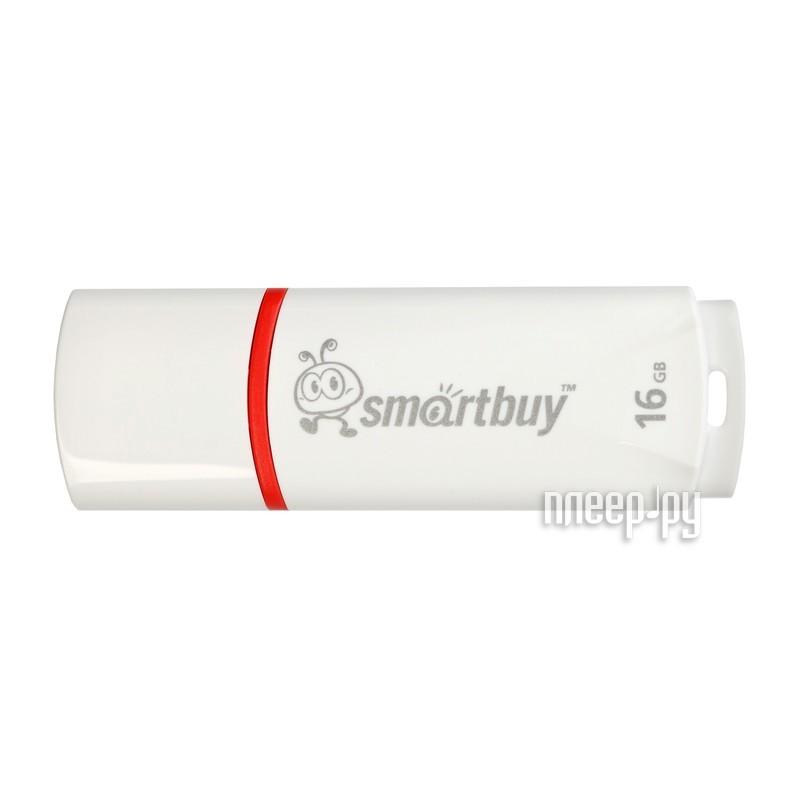 16 Gb USB3.0 SmartBuy Crown (SB16GBCRW-W), White