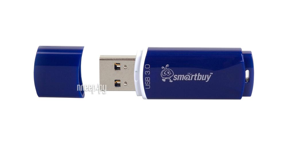 128 Gb USB3.0 SmartBuy Crown Blue (SB128GBCRW-Bl)