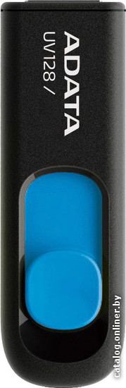 128 Gb USB3.0 A-Data DashDrive UV128 (AUV128-128G-RBE), Black-Blue