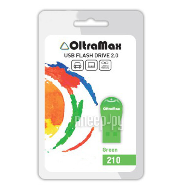 4 Gb OltraMax 210 Green OM-4GB-210-Green USB2.0