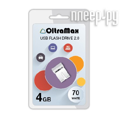 4 Gb OltraMax 70 White OM-4GB-70-White USB 2.0