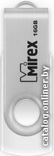 16 Gb Mirex SWIVEL WHITE (13600-FMUSWT16) USB2.0