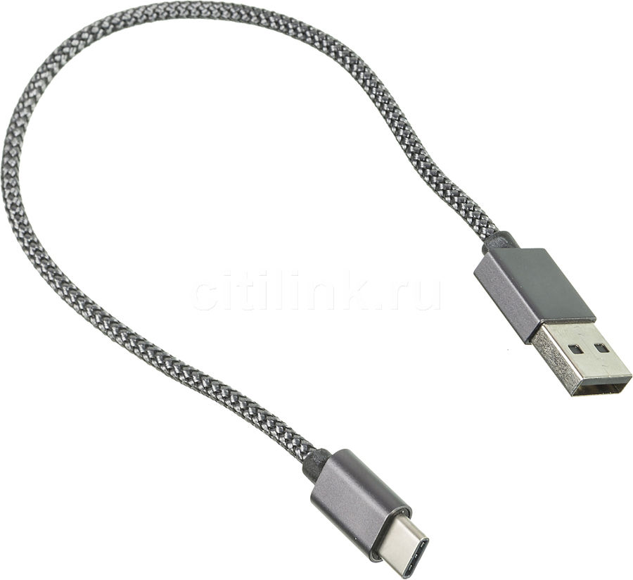 Кабель USB 2.0 OTG A-TypeC 0,15m Ginzzu GC-152B