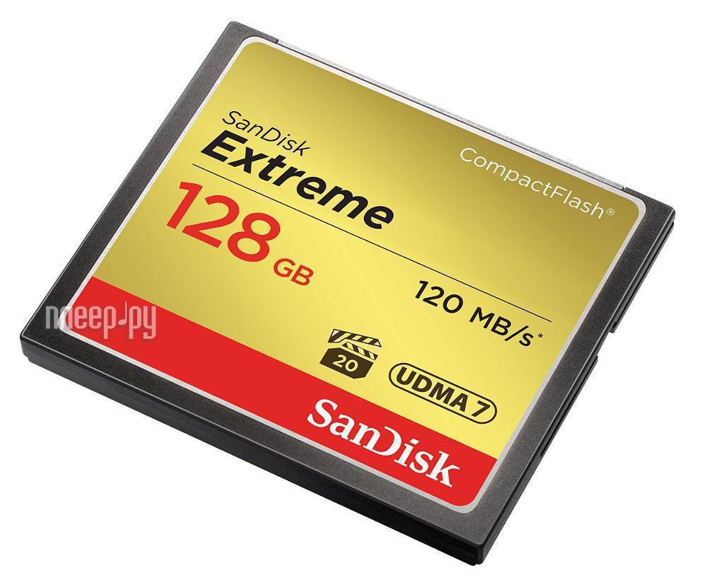 Compact Flash Card 128Gb SanDisk Extreme (SDCFXSB-128G-G46) RTL