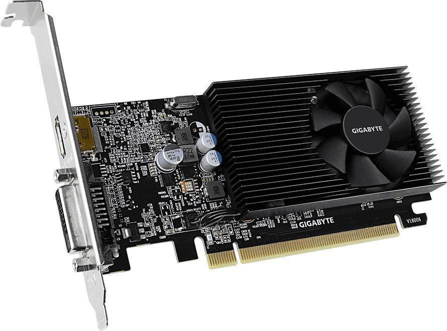 NVIDIA GeForce Gigabyte GT1030 Low Profile (GV-N1030D4-2GL) 2GB DDR4 (64bit, Fansink, 1177(1417)/6008MHz) DVI HDMI RTL