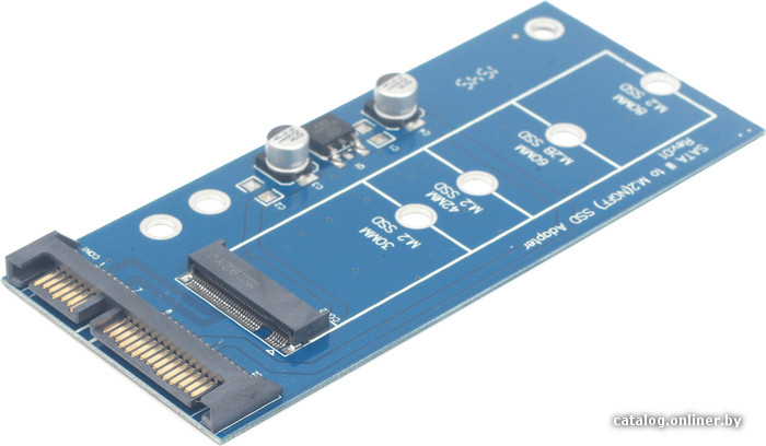 Переходник Mini-SATA для 1.8" SSD с разъемом M.2 (NGFF) Gembird (EE18-M2S3PCB-01)