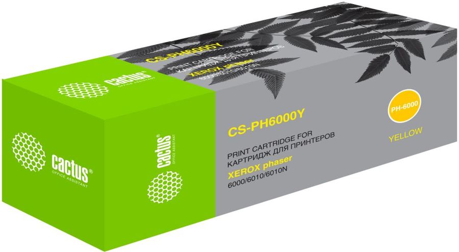 Картридж Cactus CS-PH6000Y Yellow для Xerox Phaser 6000/6010, WorkCentre 6015