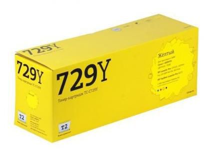 Картридж T2 TC-C729Y Yellow для Canon i-SENSYS LBP7010C/HP LJ Pro CP1025