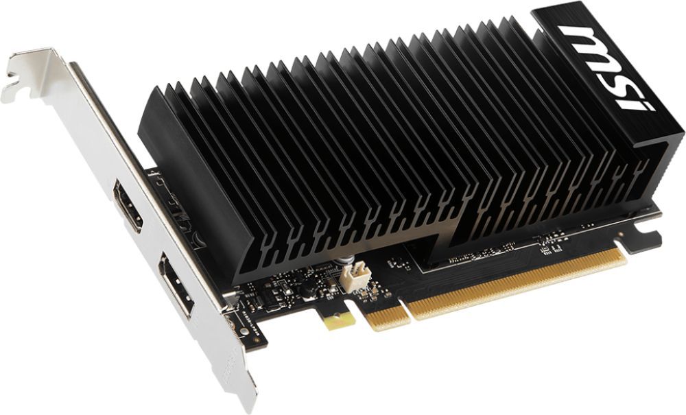 NVIDIA GeForce MSI GT1030 (GT 1030 2GHD4 LP OC) 2GB DDR4 (64bit, Fansink, 1189(1430)/8400MHz) HDMI DP RTL
