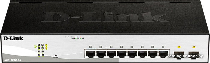 Switch Gigabit D-Link 8+2-port DGS-1210-10/F1A RTL