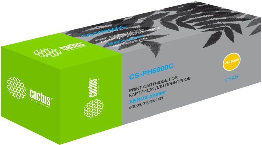 Картридж Cactus CS-PH6000C Cyan для Xerox Phaser 6000/6010, WorkCentre 6015