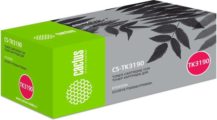 Картридж Cactus CS-TK3190 для Kyocera Ecosys P3055dn/P3060dn
