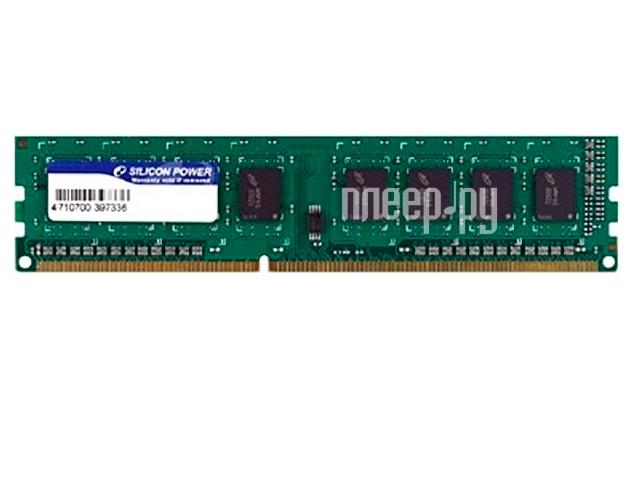 DDR III 8192MB PC-12800 1600MHz Silicon Power (SP008GBLTU160N02) CL11